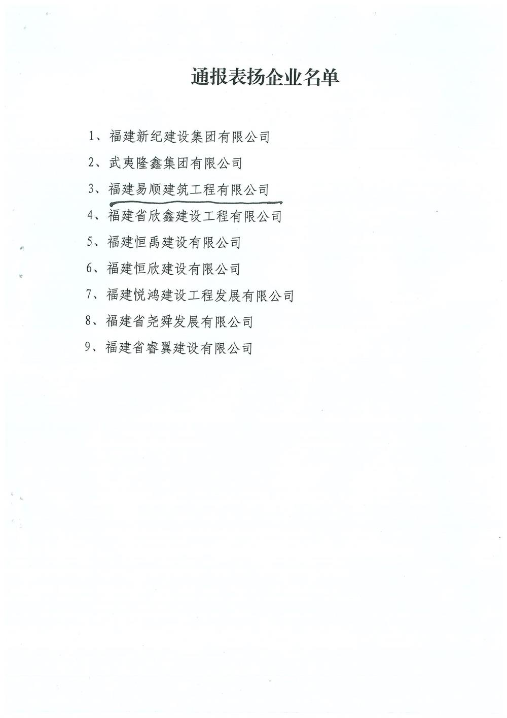 轉(zhuǎn)南平市住房和城鄉(xiāng)建設(shè)局文件（南建筑（2017）30號）關(guān)于對參與精準(zhǔn)扶貧作出貢獻(xiàn)的企業(yè)予以通報表揚(yáng)的通知